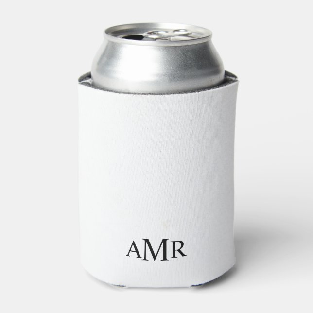 Classic Personalised Monogram Can Cooler (Can Front)