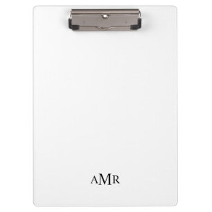Classic Personalised Monogram Clipboard