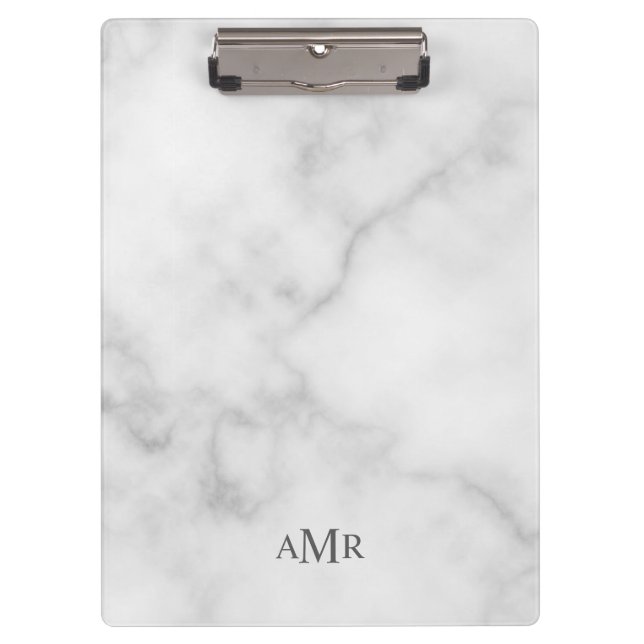 Classic Personalised Monogram Clipboard (Front)