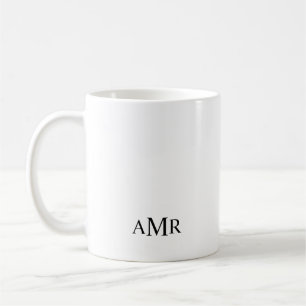 Classic Personalised Monogram Coffee Mug