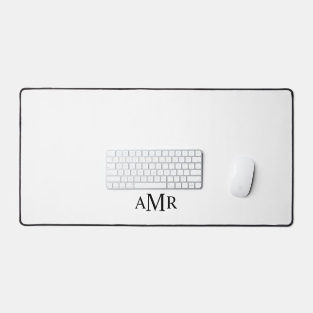 Classic Personalised Monogram Desk Mat (Keyboard & Mouse)