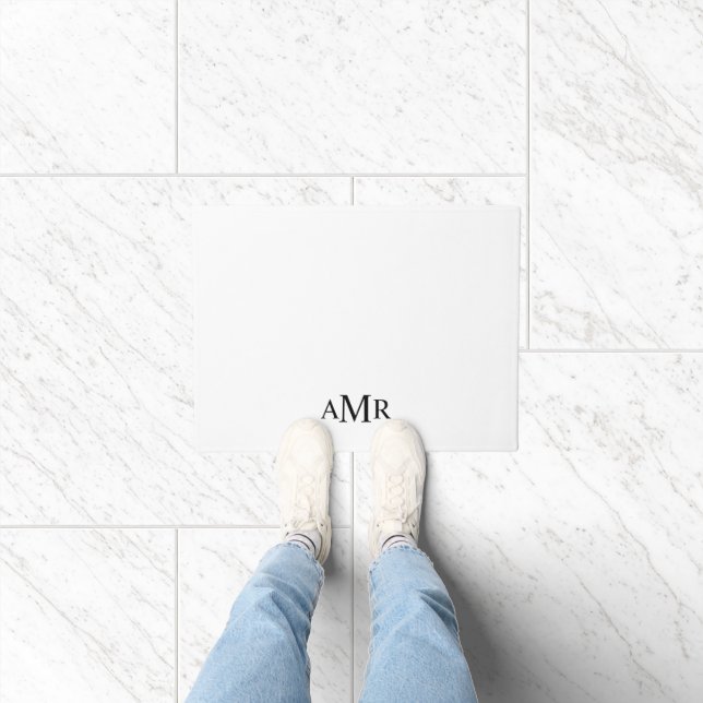 Classic Personalised Monogram Doormat (Indoor)