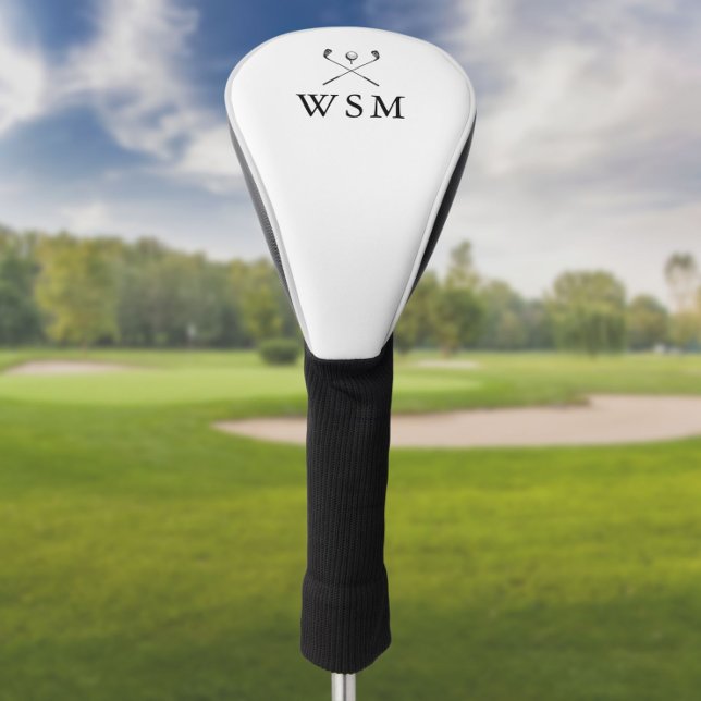 Classic Personalised Monogram Golf Clubs Golf Head Cover (Creator Uploaded)