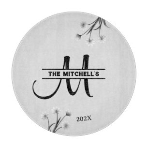 Classic Personalised Monogram Initial Cutting Board