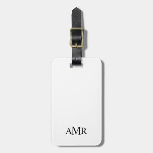 Classic Personalised Monogram Luggage Tag