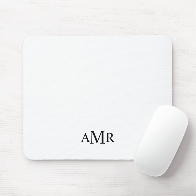 Classic Personalised Monogram Mouse Mat (With Mouse)