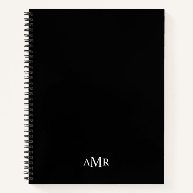 Classic Personalised Monogram Notebook (Front)
