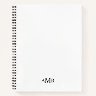 Classic Personalised Monogram Notebook