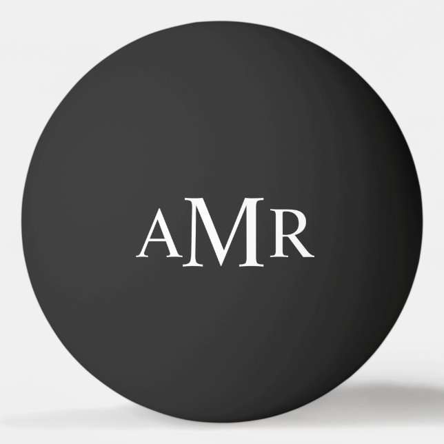 Classic Personalised Monogram Ping Pong Ball (Front)