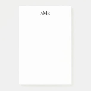 Classic Personalised Monogram Post-it Notes