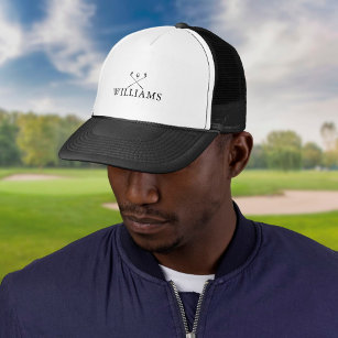 Classic Personalised Name Golf Clubs Trucker Hat
