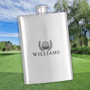 Classic Personalised Name Monogram Hip Flask