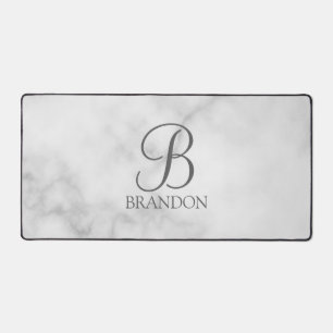 Classic Personalised Script Monogram and Name Desk Mat