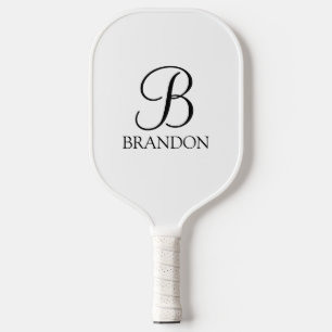 Classic Personalised Script Monogram and Name Pickleball Paddle