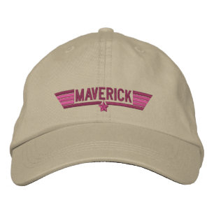 Classic Personalised Top Gun Maverick or Your Text Embroidered Hat