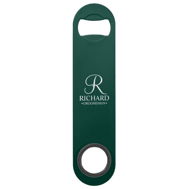 Classic Personalized Groomsman Monogram and Name (Front)