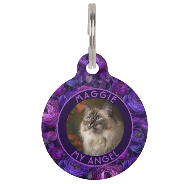 Classic Pet Parent Gift Ranunculus Pattern Tag (Front)