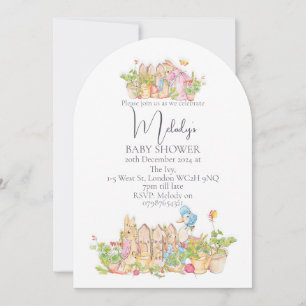 Classic Peter Rabbit 5x7 Baby Shower Invitations. Invitation