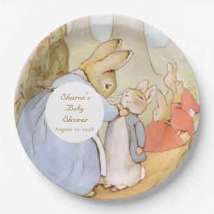 Classic Peter Rabbit Baby Shower Paper Plate