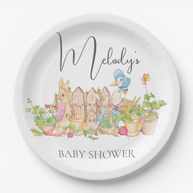 Classic Peter Rabbit Paper Plates - 7"  Round (Front)
