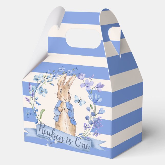 🐰🌿 Classic Peter Rabbit Party Favor Boxes  (Front)