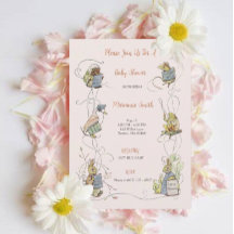 Classic Peter the Rabbit Baby Girl Baby Shower  