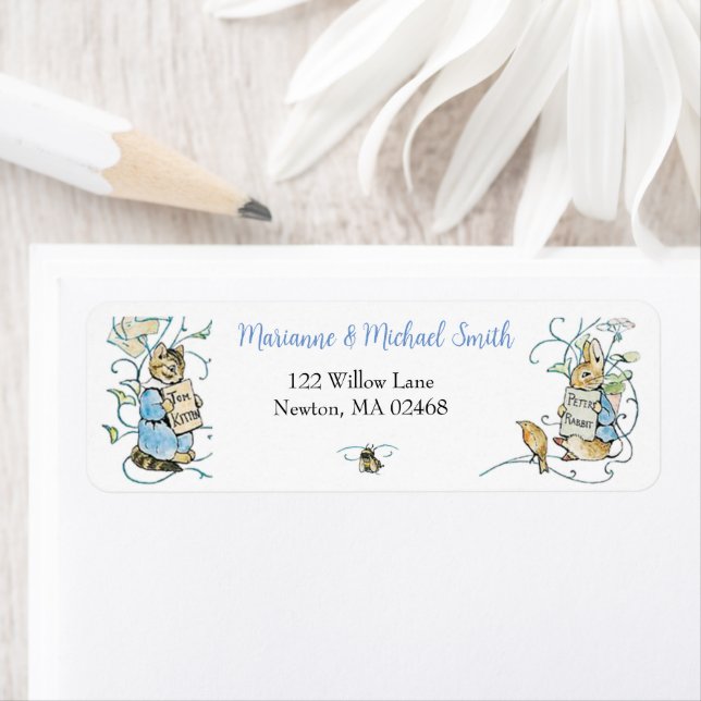 Classic Peter the Rabbit Baby Shower Address (Insitu)