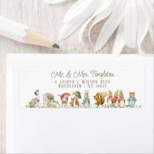 Classic Peter the Rabbit Baby Shower Address Label