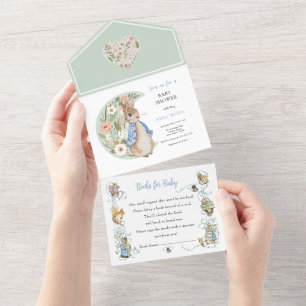 Classic Peter the Rabbit Baby Shower All In One In All In One Invitation