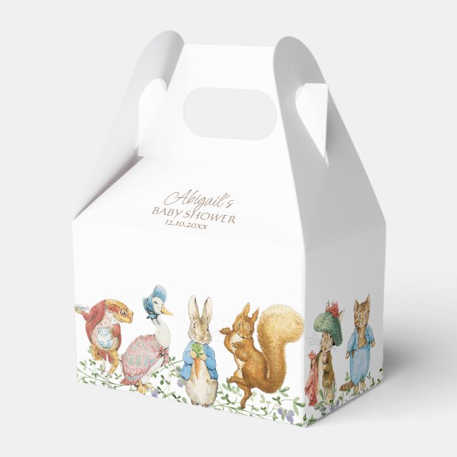 Classic Peter the Rabbit Baby Shower Favour Box (Front Side)