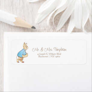 Classic Peter the Rabbit Baby Shower Label