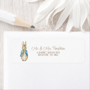 Classic Peter the Rabbit Baby Shower Label