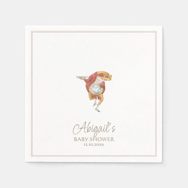 Classic Peter the Rabbit Baby Shower Napkin (Front)