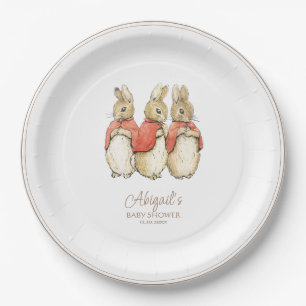 Classic Peter the Rabbit Baby Shower Paper Plate