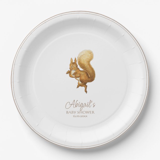 Classic Peter the Rabbit Baby Shower Paper Plate (Front)