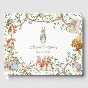 Classic Peter the Rabbit Beatrix Baby Shower Guest Book