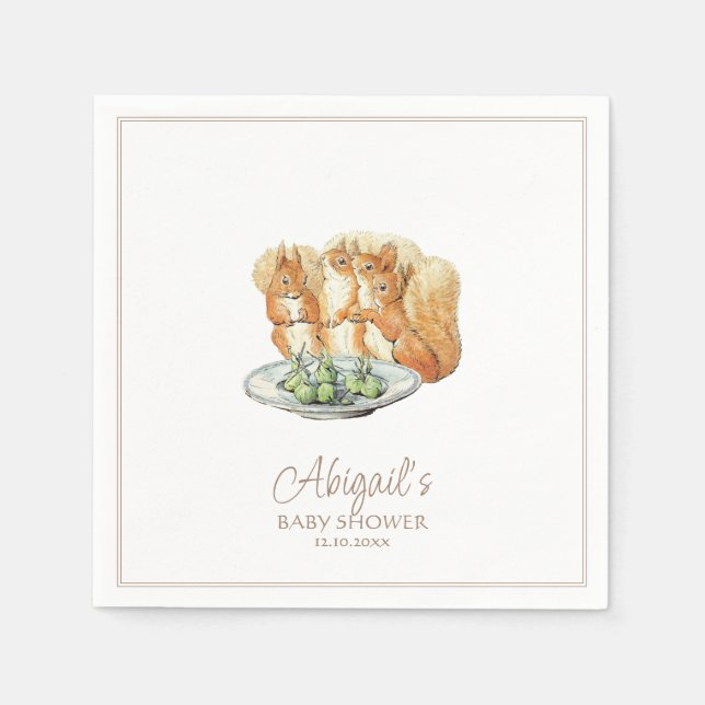 Classic Peter the Rabbit Beatrix Potter Baby  Napkin (Front)