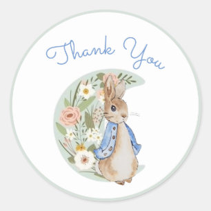 Classic Peter the Rabbit Beatrix Potter Birthday  Classic Round Sticker