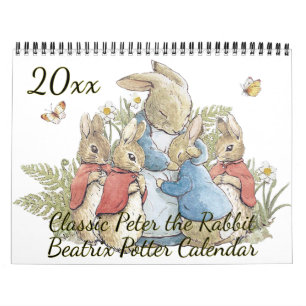 Classic Peter the Rabbit Beatrix Potter Vintage Calendar