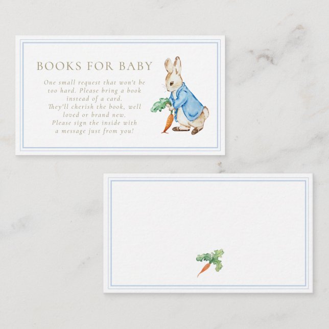 Classic Peter the Rabbit Books For Baby Enclosure Card (Front/Back)