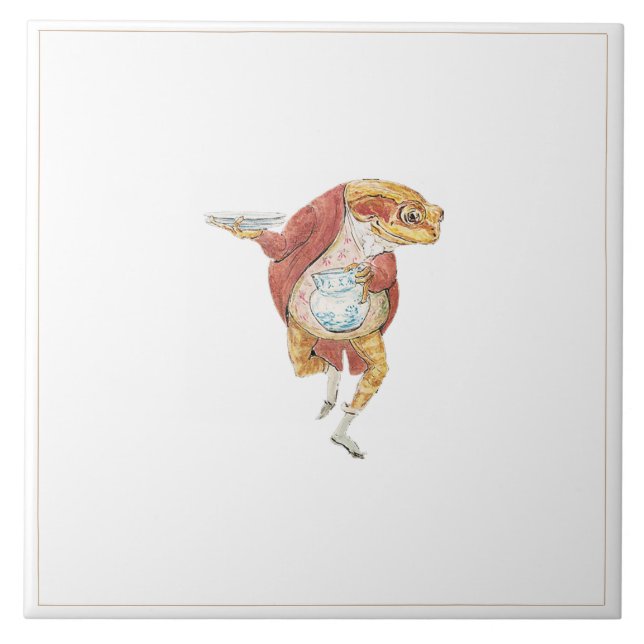 Classic Peter the Rabbit Jeremy Tile (Front)