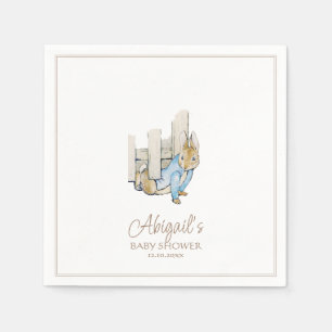 Classic Peter the Rabbit Winter Fall Baby Shower Napkin