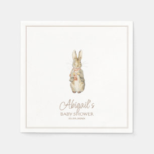 Classic Peter the Rabbit Winter Fall Baby Shower Napkin