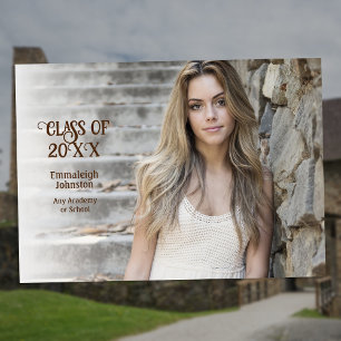 Classic Photo Class of 20xx Graduation Party Invitation
