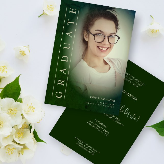 Classic Photo Green Shades Graduation Party (Creator Uploaded)