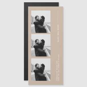 Classic Photo Strip Wedding Magnetic Save The Dat