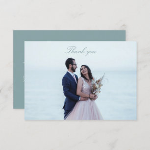 Classic Photo Wedding Thank You Card