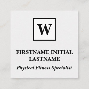 Classic Physical Fitness Specialist Business Card
