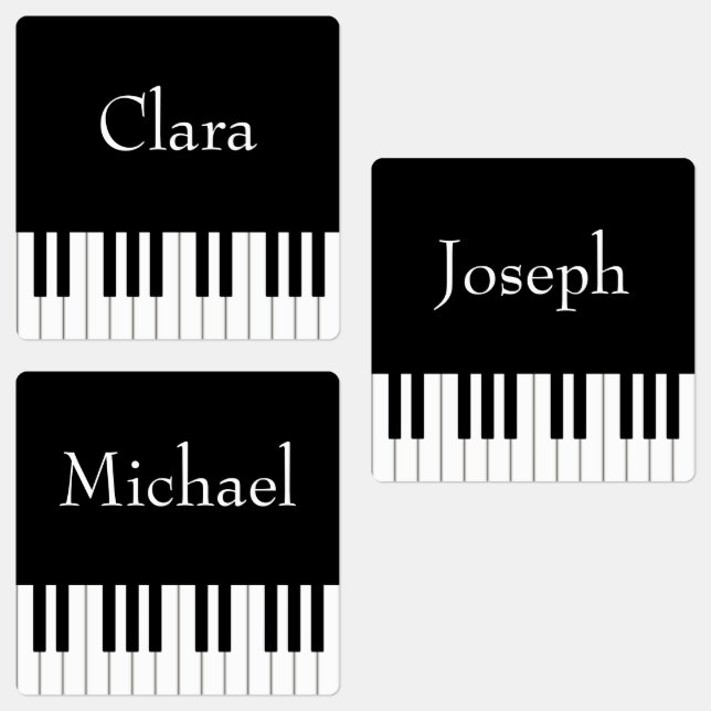 Classic Piano Keyboard Musicians' Custom Name (Group)