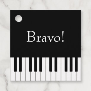 Classic Piano Keyboard Musicians' Personalised Favour Tags